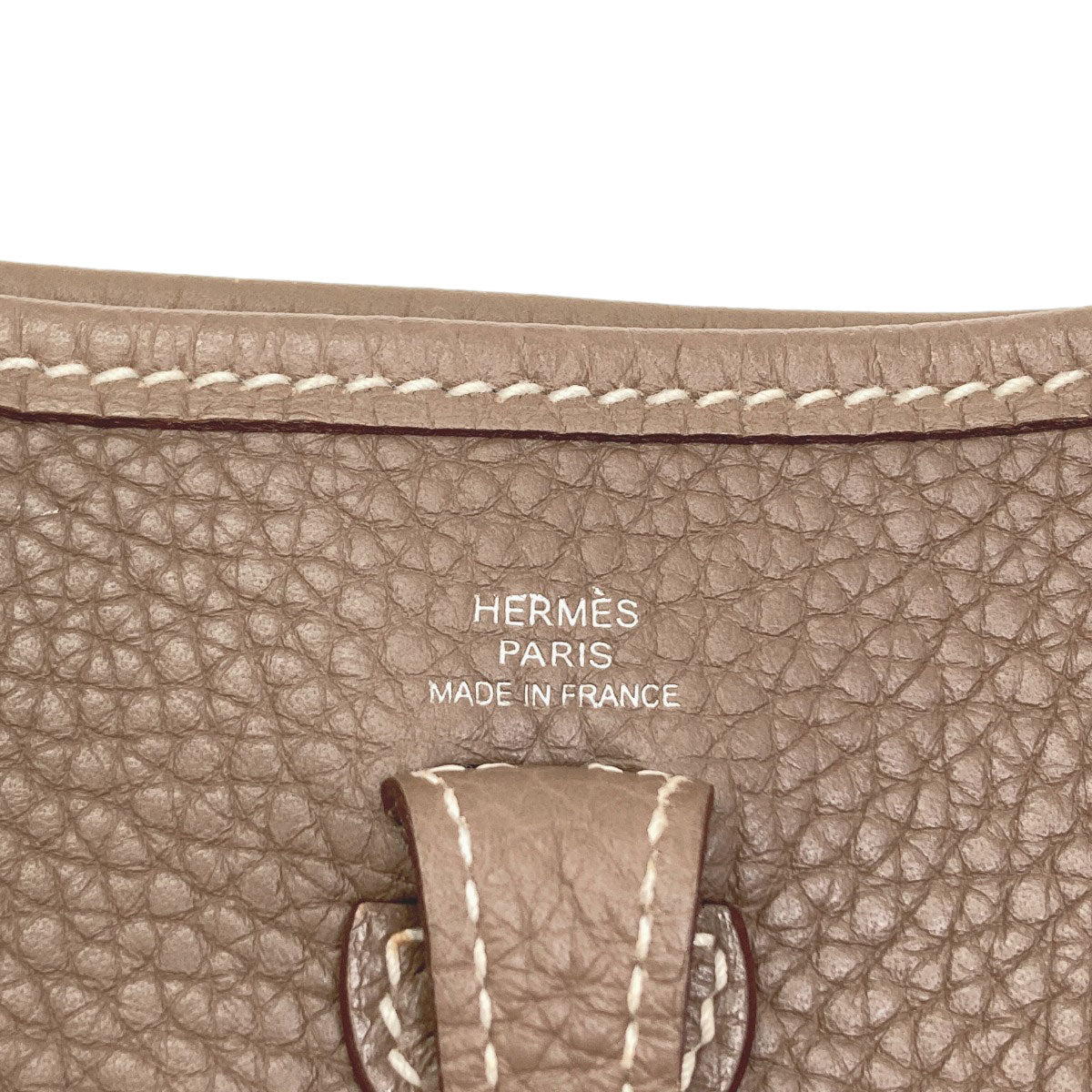 HERMES Evelyne TPM Etoupe SilverHardware Shoulder Bag Taurillon Clemence Ladies [Used]
