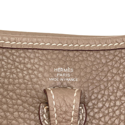 HERMES Evelyne TPM Etoupe SilverHardware Shoulder Bag Taurillon Clemence Ladies [Used]
