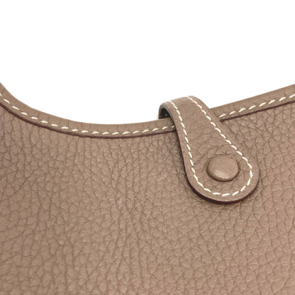HERMES Evelyne TPM Etoupe SilverHardware Shoulder Bag Taurillon Clemence Ladies [Used]