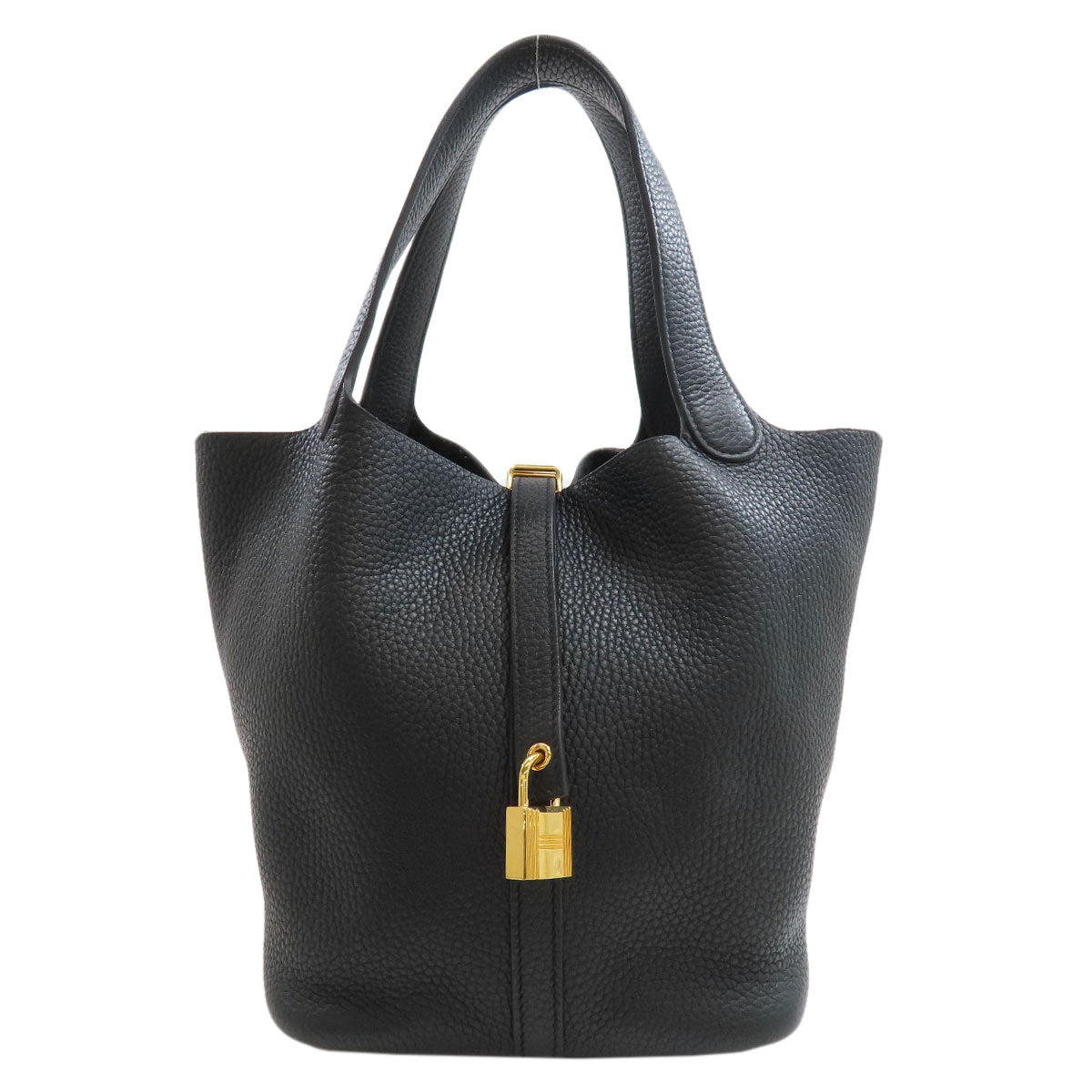 HERMES Picotin Lock MM GoldHardware Handbag Taurillon Clemence Ladies [Used]