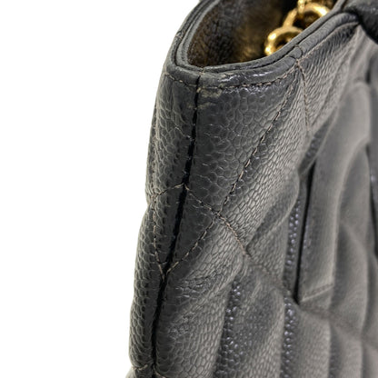 CHANEL Medallion GoldHardware Tote Bag Grained Calfskin Skin Ladies [Used]