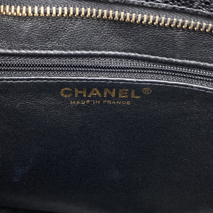 CHANEL Medallion GoldHardware Tote Bag Grained Calfskin Skin Ladies [Used]