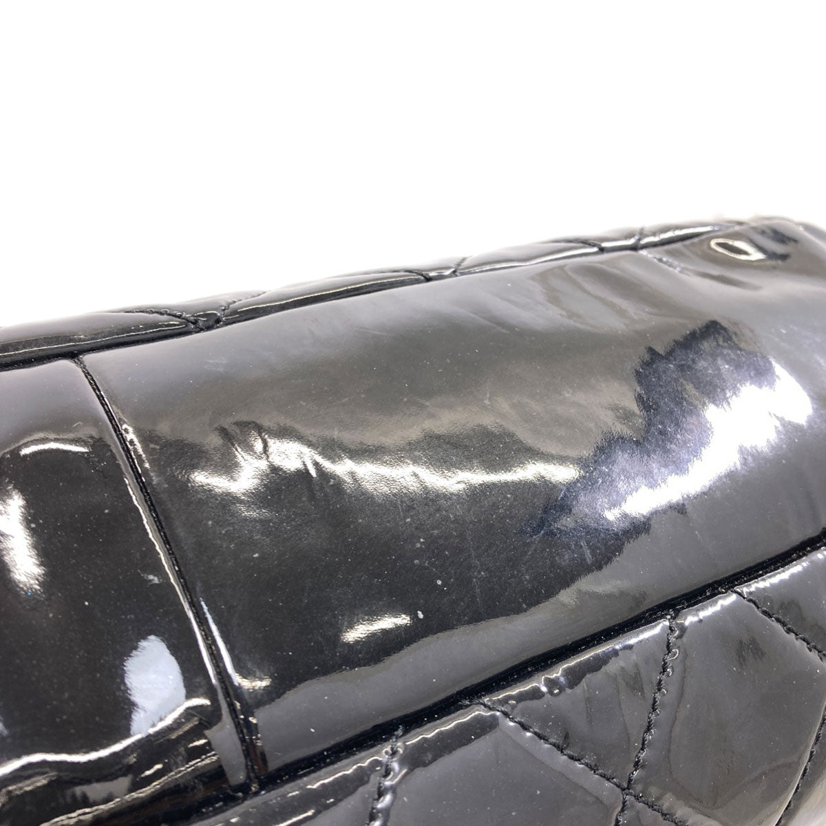 CHANEL Matelasse COCO Mark Chain Tote Bag Patent leather Ladies [Used]