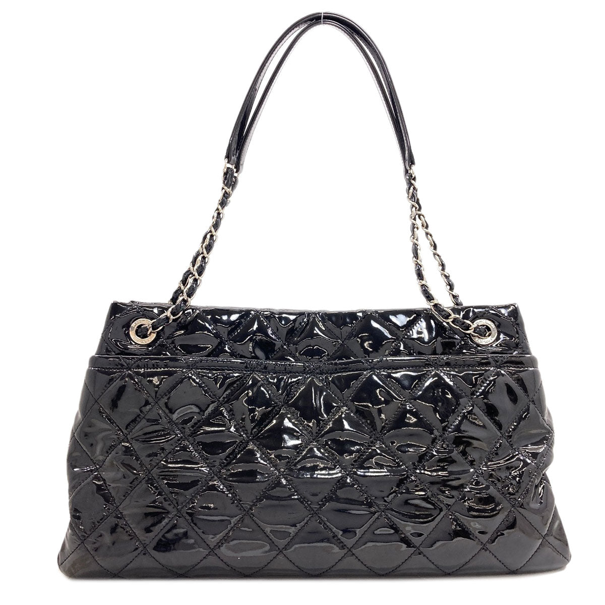 CHANEL Matelasse COCO Mark Chain Tote Bag Patent leather Ladies [Used]