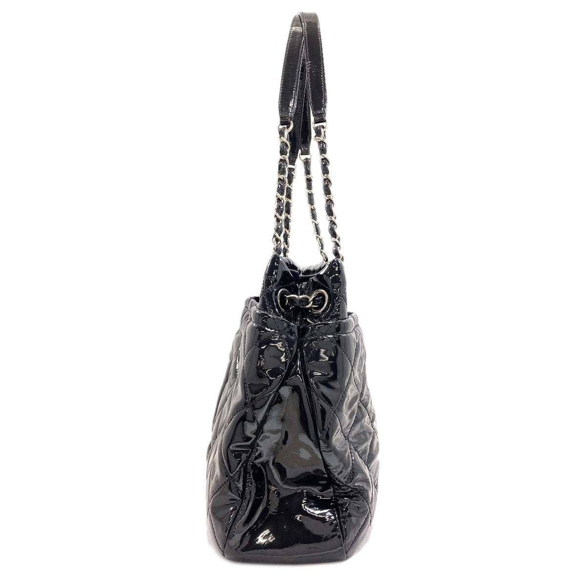 CHANEL Matelasse COCO Mark Chain Tote Bag Patent leather Ladies [Used]