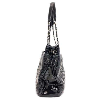 CHANEL Matelasse COCO Mark Chain Tote Bag Patent leather Ladies [Used]