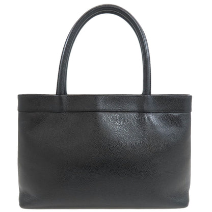 CHANEL COCO Mark GoldHardware Tote Bag Grained Calfskin Skin Ladies [Used]