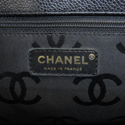 CHANEL COCO Mark GoldHardware Tote Bag Grained Calfskin Skin Ladies [Used]