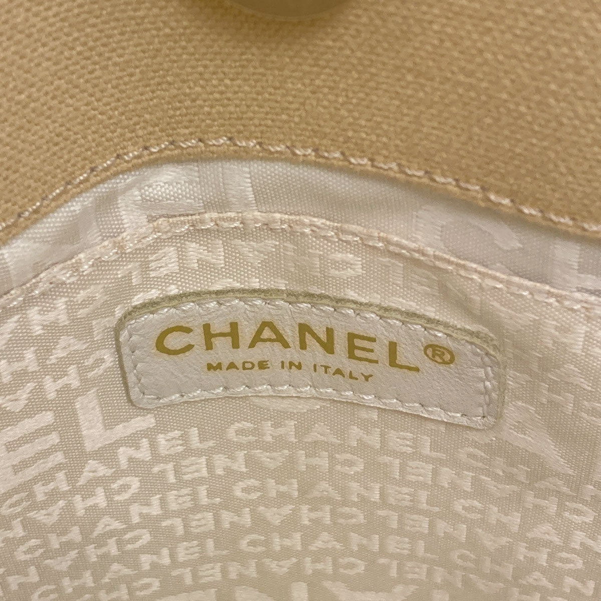 CHANEL Chocolate bar wild stitch Handbag Canvas Ladies [Used]