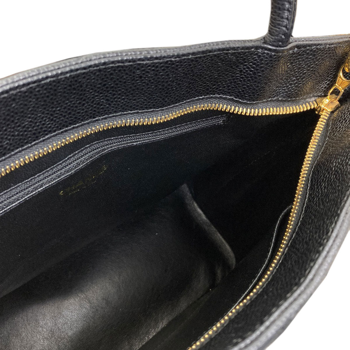 CHANEL Medallion GoldHardware Tote Bag Grained Calfskin Skin Ladies [Used]