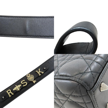 CHRISTIAN DIOR Lady Dior Canage 2WAY Handbag Lambskin Ladies [Used]