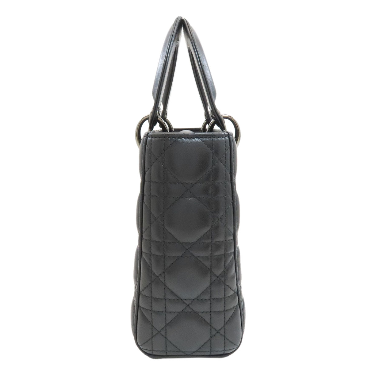 CHRISTIAN DIOR Lady Dior Canage 2WAY Handbag Lambskin Ladies [Used]