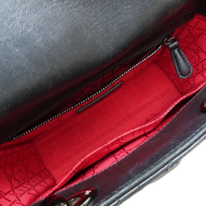 CHRISTIAN DIOR Lady Dior Canage 2WAY Handbag Lambskin Ladies [Used]