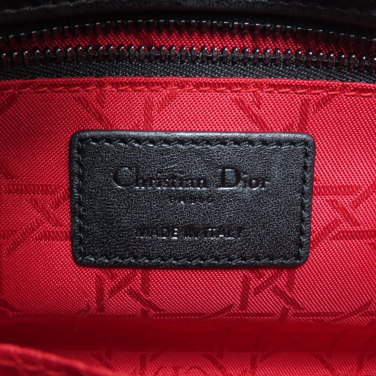 CHRISTIAN DIOR Lady Dior Canage 2WAY Handbag Lambskin Ladies [Used]