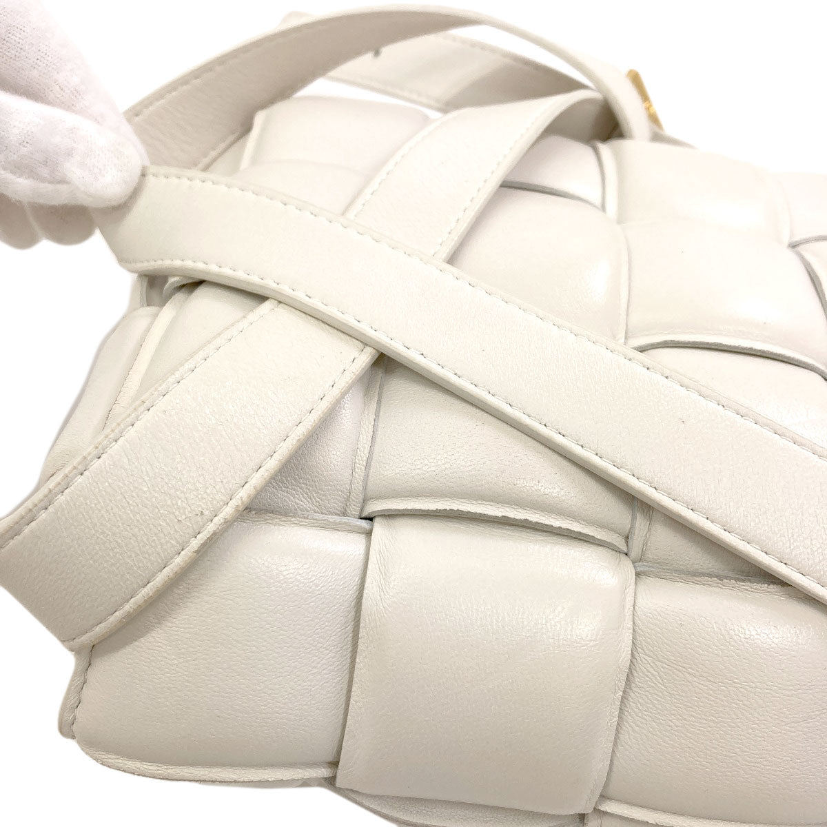 BOTTEGA VENETA Padded cassette Shoulder Bag Calf Ladies [Used]