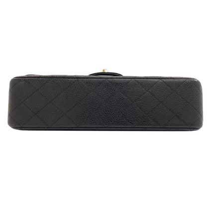CHANEL Chain Shoulder Matelasse Double Flap Gold Hardware Shoulder Bag Grained Calfskin Skin Ladies [Used]