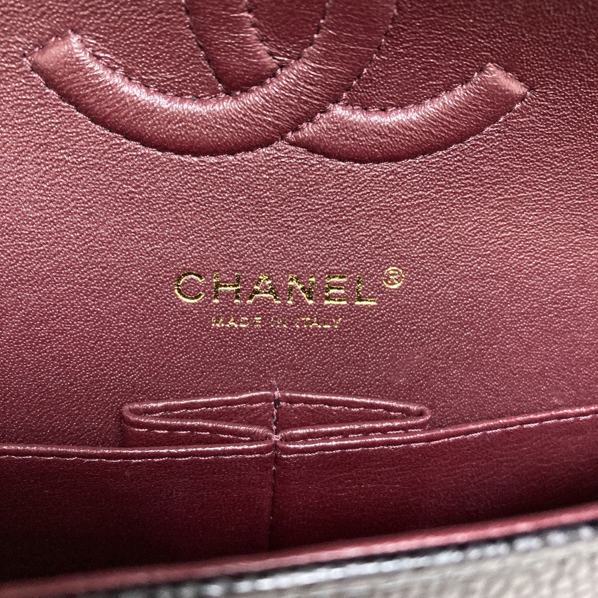 CHANEL Chain Shoulder Matelasse Double Flap Gold Hardware Shoulder Bag Grained Calfskin Skin Ladies [Used]