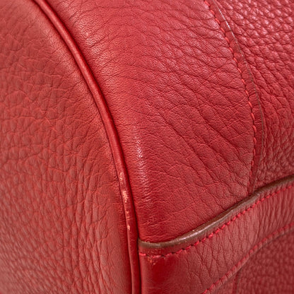 HERMES Market GM Rouge Gold Hardware Shoulder Bag Taurillon Clemence Ladies [Used]