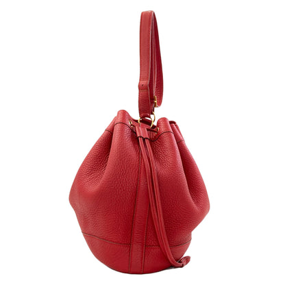 HERMES Market GM Rouge Gold Hardware Shoulder Bag Taurillon Clemence Ladies [Used]