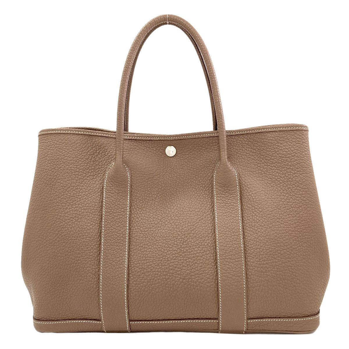 HERMES Garden Party PM Etoupe SilverHardware Tote Bag Negonda Ladies [Used]