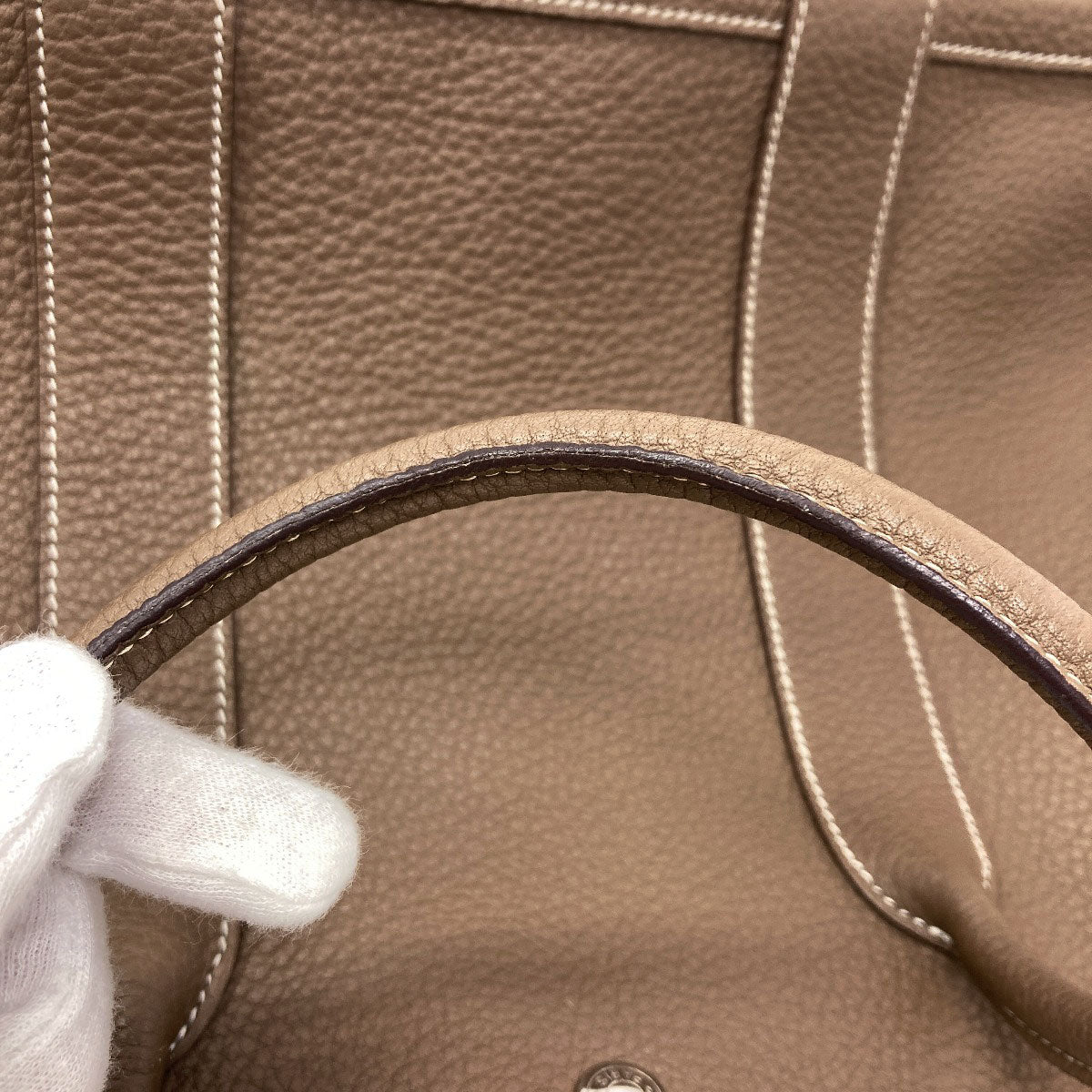 HERMES Garden Party PM Etoupe SilverHardware Tote Bag Negonda Ladies [Used]