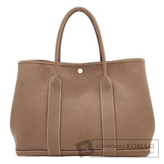 HERMES Garden Party PM Etoupe SilverHardware Tote Bag Negonda Ladies [Used]
