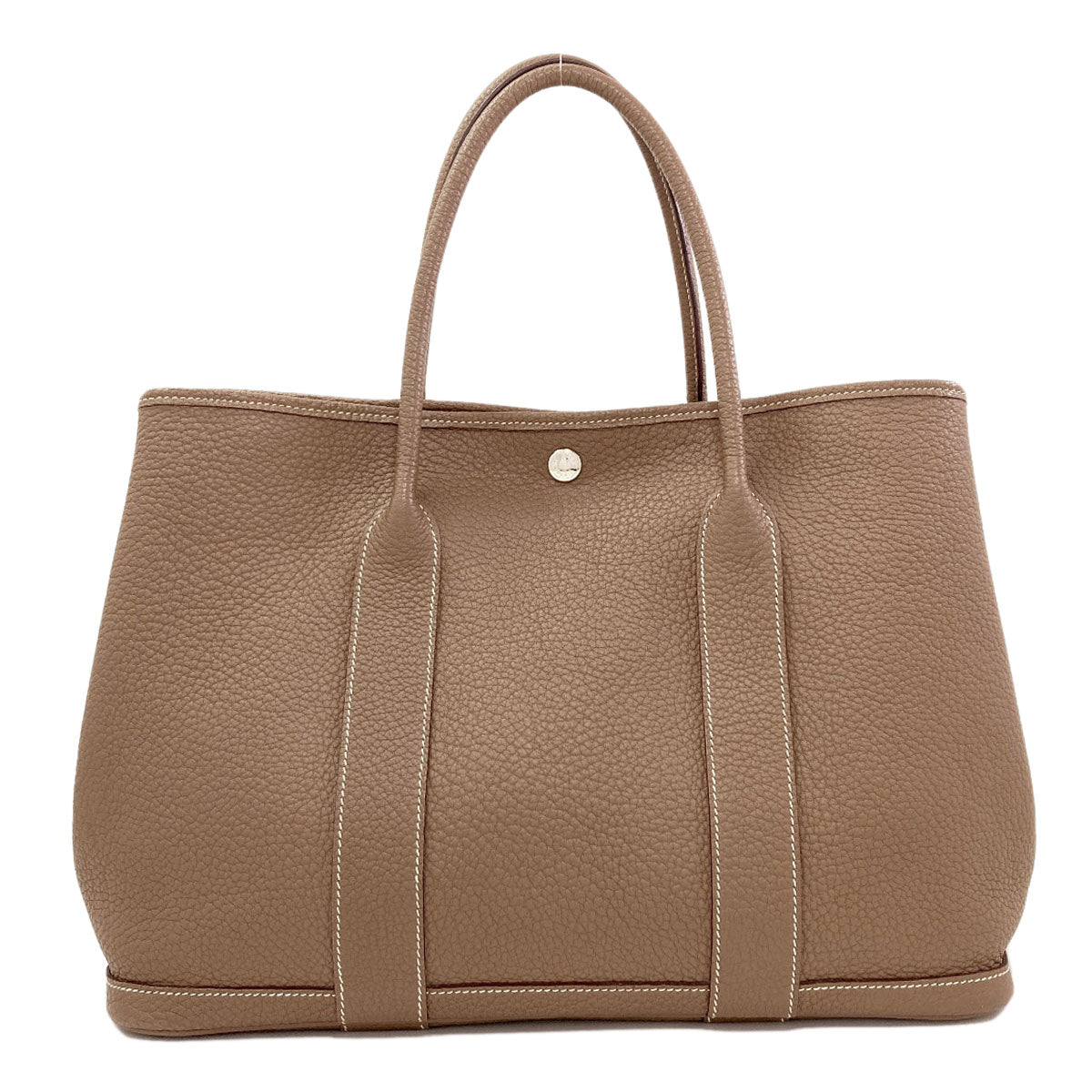 HERMES Garden Party PM Etoupe SilverHardware Tote Bag Negonda Ladies [Used]