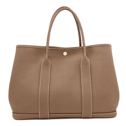 HERMES Garden Party PM Etoupe SilverHardware Tote Bag Negonda Ladies [Used]
