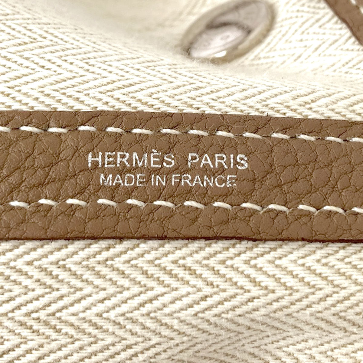 HERMES Garden Party PM Etoupe SilverHardware Tote Bag Negonda Ladies [Used]