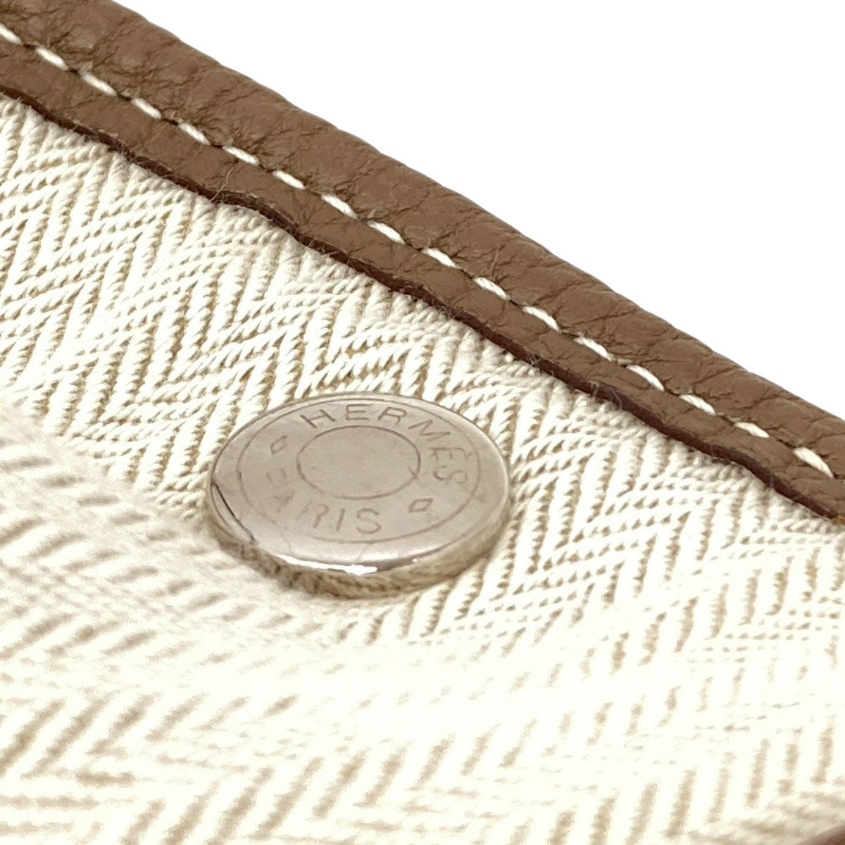 HERMES Garden Party PM Etoupe SilverHardware Tote Bag Negonda Ladies [Used]