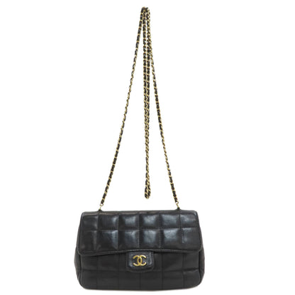 CHANEL Chocolate bar Chain Shoulder Gold Hardware Shoulder Bag Lambskin Ladies [Used]