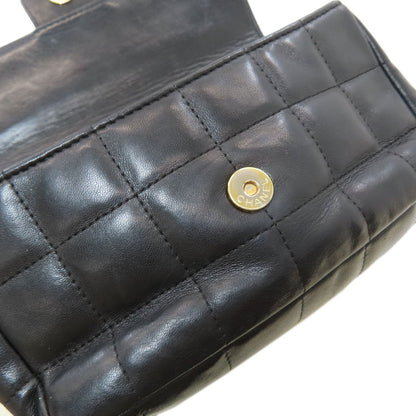 CHANEL Chocolate bar Chain Shoulder Gold Hardware Shoulder Bag Lambskin Ladies [Used]