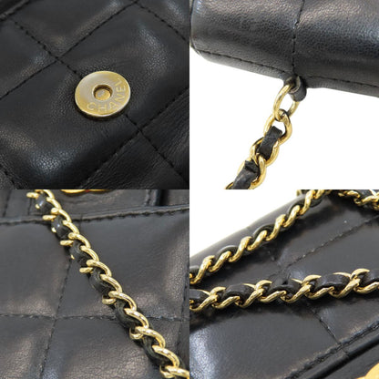 CHANEL Chocolate bar Chain Shoulder Gold Hardware Shoulder Bag Lambskin Ladies [Used]