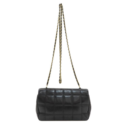 CHANEL Chocolate bar Chain Shoulder Gold Hardware Shoulder Bag Lambskin Ladies [Used]