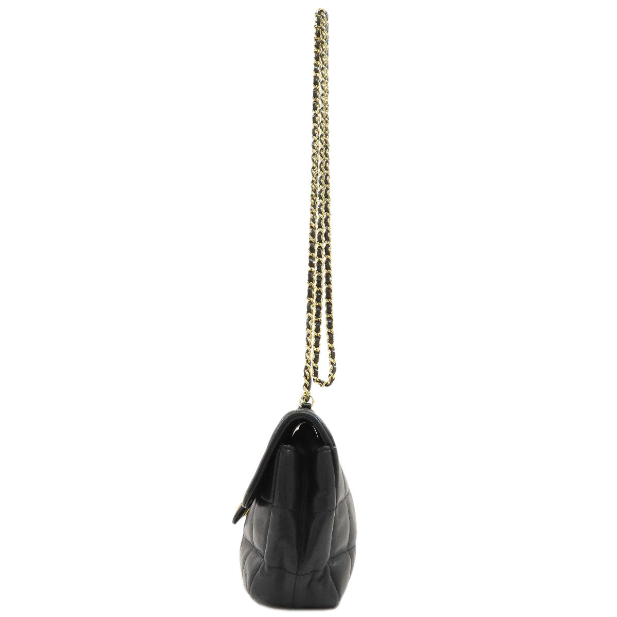 CHANEL Chocolate bar Chain Shoulder Gold Hardware Shoulder Bag Lambskin Ladies [Used]