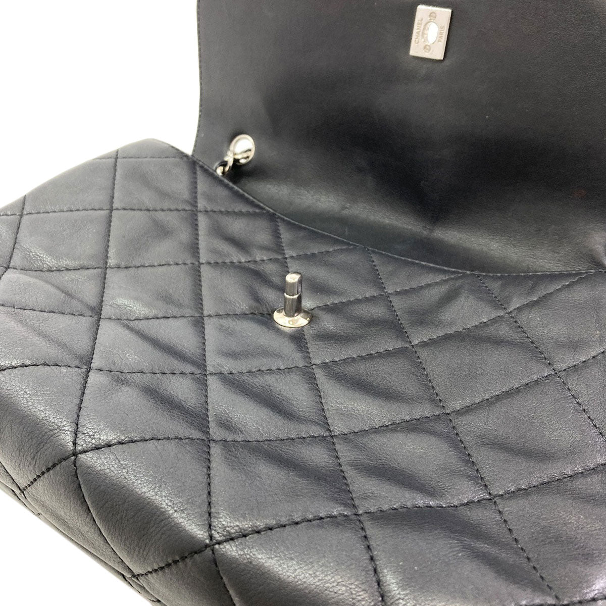 CHANEL Matelasse COCO Mark SilverHardware Shoulder Bag Calf Ladies [Used]