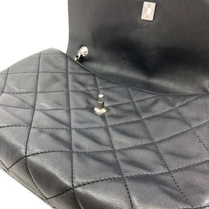 CHANEL Matelasse COCO Mark SilverHardware Shoulder Bag Calf Ladies [Used]