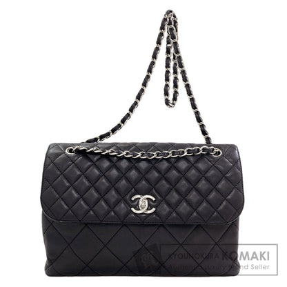 CHANEL Matelasse COCO Mark SilverHardware Shoulder Bag Calf Ladies [Used]