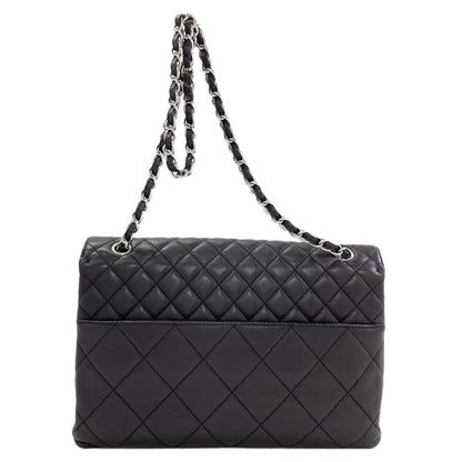 CHANEL Matelasse COCO Mark SilverHardware Shoulder Bag Calf Ladies [Used]