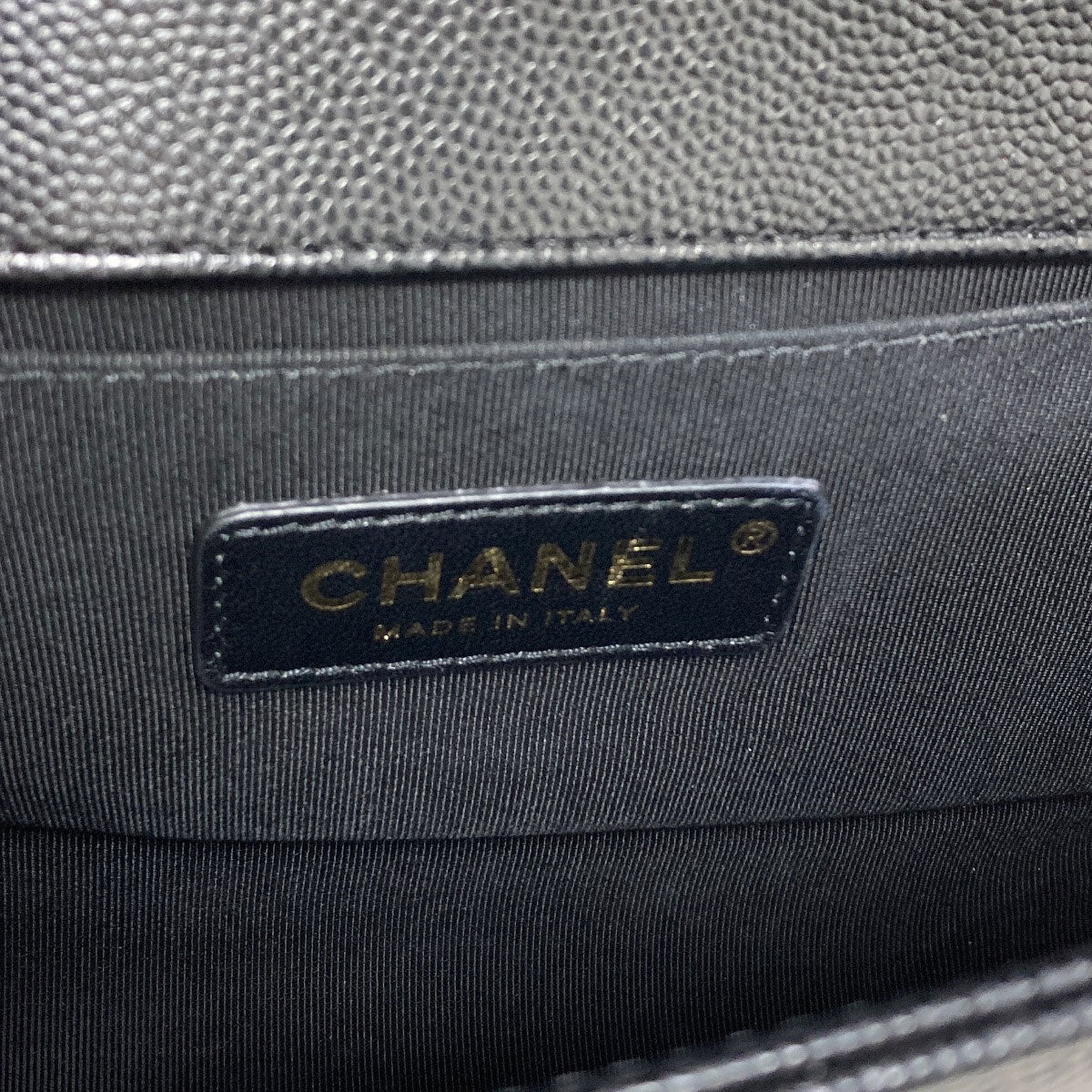 CHANEL Boy Chanel ChainShoulder GoldHardware Shoulder Bag Grained Calfskin Skin Ladies [Used]