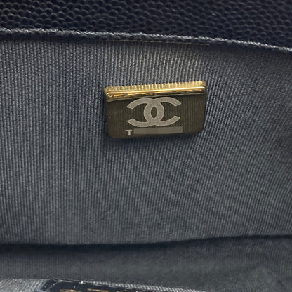 CHANEL Boy Chanel ChainShoulder GoldHardware Shoulder Bag Grained Calfskin Skin Ladies [Used]