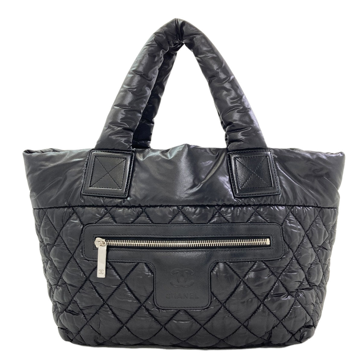 CHANEL A48610 Cococoon PM SilverHardware Handbag Nylon Ladies [Used]