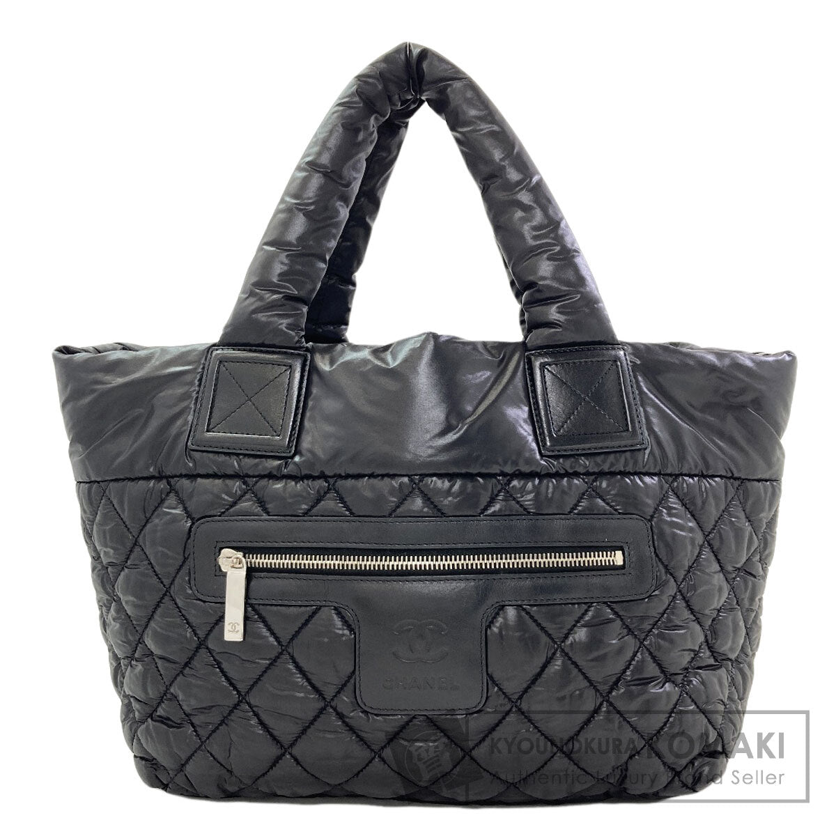 CHANEL A48610 Cococoon PM SilverHardware Handbag Nylon Ladies [Used]