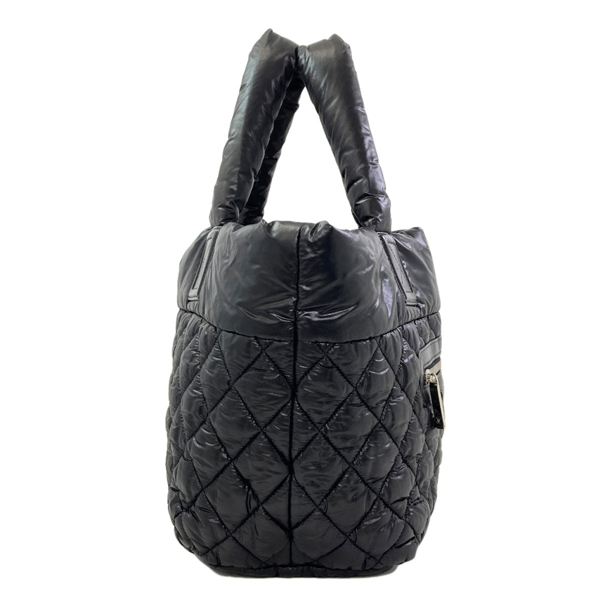 CHANEL A48610 Cococoon PM SilverHardware Handbag Nylon Ladies [Used]