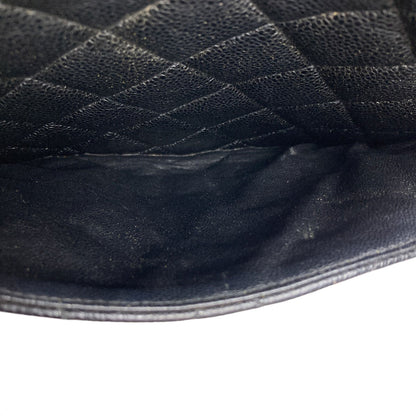 CHANEL Medallion SilverHardware Tote Bag Grained Calfskin Skin Ladies [Used]