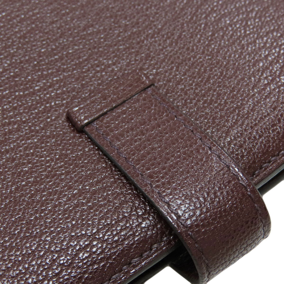 HERMES Bearn Compact SilverHardware Bifold Wallet with Coin Pocket Chevre Ladies [Used]