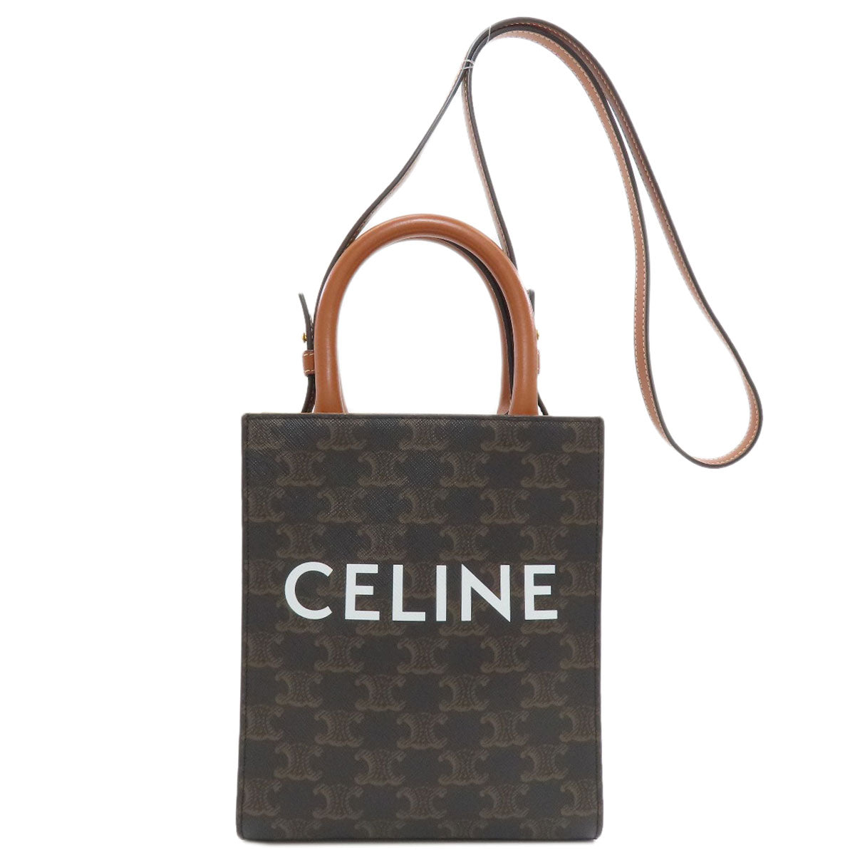 CELINE Mini Vertical Cabas 2WAY Handbag PVC Ladies [Used]