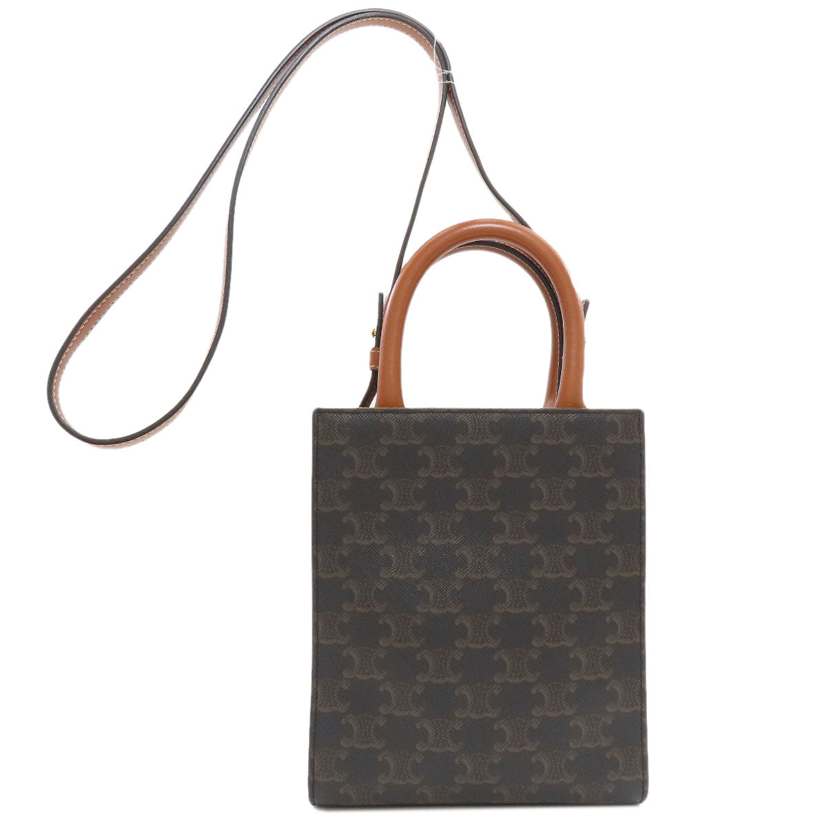 CELINE Mini Vertical Cabas 2WAY Handbag PVC Ladies [Used]