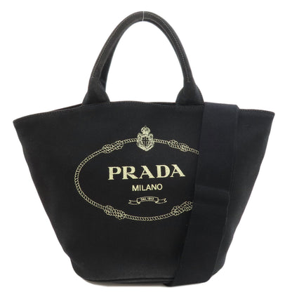 PRADA Canapa 2WAY Handbag Canvas Ladies [Used]