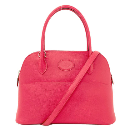 HERMES Bolide27 Rose Extreme SilverHardware Handbag Epsom Ladies [Used]